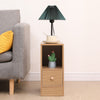 Slim Bedside Table Cabinet with Drawer for Bedroom Sofa Side Table End Tables