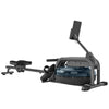Water Rowing Machine Wheels Vertical Storage Adjustable Resistance Cardio Work