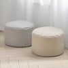 Round Bean Bag Footstool Footrest Stool Chair Pouffe Beanbag Full Filled Seat UK