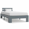 Bed Frame Grey Solid Pine Wood 90x200 M0J3