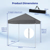 201 x 201 x 240 cm Portable Outdoor Tent Folding Shelter-Gray
