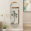 Tall Gold Full Length Floor Wall Oval Metal Framed Long Dressing Mirror Hallway