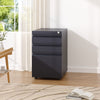 Lockable Filing Cabinet Pedestal Under Desk Storage Unit 3 Drawer Castors Table