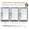 Modern Dressing Table Vanity Set with LED Mirror Cabinet Stool 4 Drawers Gift UK