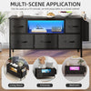 LED TV Stand Cabinet Unit Entertainment Center with 5 Drawers for Living Room