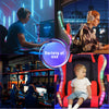 Gaming Chair with RGB LED illuminat Ergonomic Computer Swivel Office Chair Red
