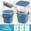 Portable Cooler Side Table 15L Wine Cooler 3-in-1 Outdoor Cocktail Drink Table