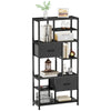 7 Tier Bookcase Bookshelf with Drawer Shelving Unit Storage Rack for Living Room