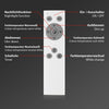 LED Panel Ceiling Light CCT Dimmable Remote Control Hallway Lamp Living Room