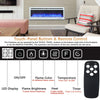 LED Fireplace Media Wall Fire Wall Mounted / Standing Electric Heater 40-100in