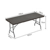 Garden PE Rattan Picnic Dining Beer Table & Chairs Camp Bistro Trestle Bench Set