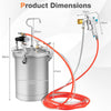 15L Paint Tank Pressure Paint Pot Adjusting Spray Range Spray Gun Outfit Kit