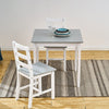 4 Colours Solid Wood Dining Table and 2 Chairs Set Kitchen Room Home Furniture