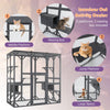 Large Outdoor Catio Wooden Cat Enclosure Big House Outdoor with Platforms Runs