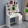 Dressing Table With 6 Drawers LED Hollywood Mirror Set Makeup Desk Vanity Rmueol