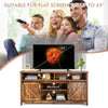 150cm Sliding Barn Door TV Stand Farmhouse Flat Screen Console-Coffee