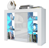Modern Sideboard Display Cabinet I TV Stand I High Gloss Doors I Free LED Lights