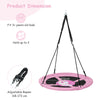 40 Inches Saucer Tree Swing Flying Circle Swing Seat Outdoor Round Swing Set
