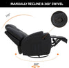 Heating 8-Point Massage Recliner Swivel Chair Sofa w/ Remote Control XMAS Gift