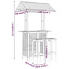 3 Piece Garden Bar Set Solid Wood Acacia