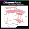 L-Shaped Gaming Desk Small Computer Desk Gaming Workstation w/Outlets