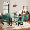 Extra Large Rectangular Dining Table with Glass Top & Metal Legs for Dining Room