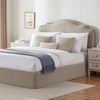 Dusk Wiltshire Stone Matte Velvet Double Ottoman Storage Bed RRP £799