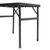 Folding Camping Table Trestle Picnic Party Catering BBQ 2ft 3ft Black Aluminum