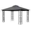 4m x 3m Heavy Duty Metal Gazebo Garden Pergola Steel Frame Tent Sun Shade Canopy