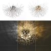 Modern Crystal Ceiling Lights Fireworks Flush Mount Chandelier Living Room Lamp