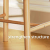 Set of 5 Solid Wood Windsor Spindle Back Dining Chairs Rectangular Dining Table