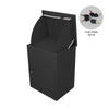 Medium Parcel Delivery Drop Box Lockable Home Storage Letter Post Box Black