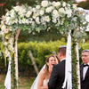 Wedding Artificial Rose Flower Row Arch Floral Ornament Background Arrangement