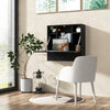Wall-mounted Desk Home Office Floating Computer Workstation with Shelves