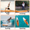 11FT Paddle Board SUP Stand Up Sudboard 335*84*15 Bag Pump Complete Kit Orange