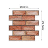 10x 3D Tile Brick Wall Sticker Waterproof Self-adhesive PVC Panel Wallpaper UK