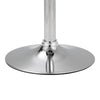 Set of 2 Faux Leather Chrome Bar Stools Swivel & Gas Lift, Foot Rest Pub Chair