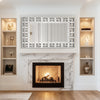 Modern Accent Glass Wall Mirror Rectangular for Living Room Bedroom Office Foyer
