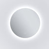 Round Illuminated LED Bathroom Mirror with Demister Sensor 3 Color Lights 600mm