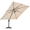 3*3m Large Roma Parasol Banana Cantilever Hanging Umbrella Outdoor Garden Patio