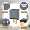 Space-saving Storage Organizer Hanging Bathroom Cabinet-Grey