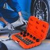 Brake Caliper Hex&Socket Set High Torque 1/2” Square Drive Socket Wrench-Orange