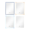 50x70cm Illuminated LED Bathroom Wall Mirror with Touch 3-Color Dimmable Lights