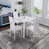 Round Square Rectangular Dining Table 2/4 Wooden Chairs Kitchen Room Restaurant