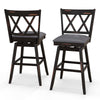 Set of 2 Bar Stool 360 °Swivel Modern Bar stool Adjustable Height Counter Stool