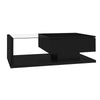 COFFEE TABLE WITH LED LIGHT, HIGH-GLOSS BLACK WITH DRAWER LIVING ROOM FURNITURE