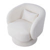 Luxury Teddy Fleece Swivel Accent Tub Chair Fireside Armchair Lounge Sofa+Pillow