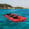 10ft PVC Inflatable Assault Boat 330kg Capacity Red Black Adult Raft 750lbs