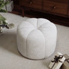 Soft Round Pouffe Chair Pouf Stool Sofa Footrest Footstool Sherpa Padded Seat UK