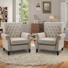 Modern Upholstered Sofa Chair Velvet Fabric Accent Armchair Leisure Lounge Chair